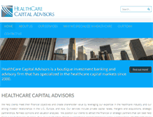 Tablet Screenshot of healthcarecapital.net